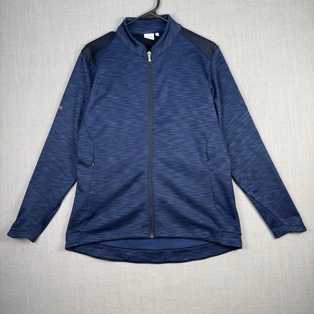 PING Jacket Women's Size 10 Medium Blue Full Zip Rumi Performance Fleece Golf